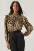 Malta Wildflower Naomi Smocked Yoke Blouse